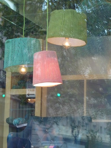 Knit/Purl Window - Knit Lamp Shades