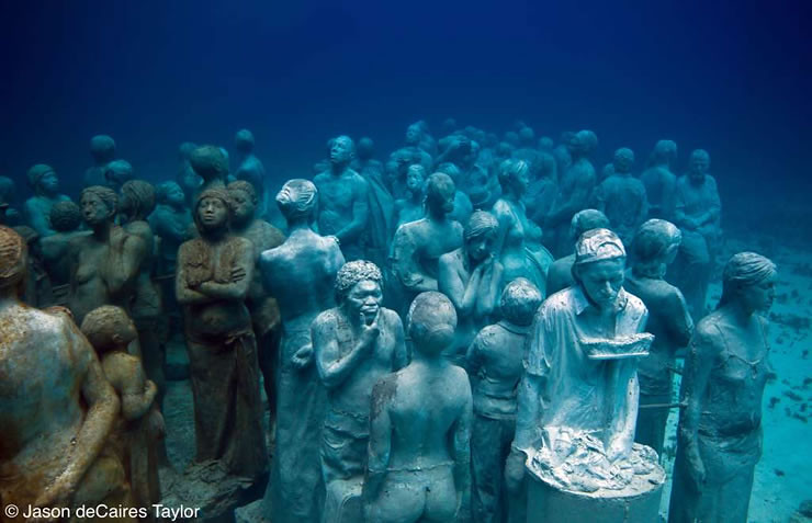 Jason deCaires Taylor. Подводная скульптура La evolución silenciosa