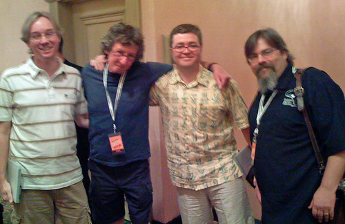 Wes, Gary Regan, me 
and Dave Wondrich