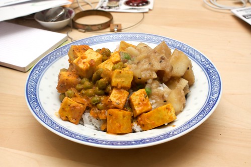 tofu and pea curry