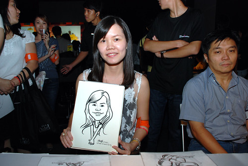 caricature live sketching for SDN First Anniversary Bash - 13
