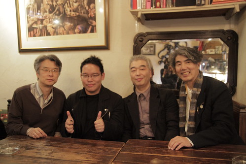 filmmaker Takahashi Yoichiro, me, Ishizaka-san and Prof Ando