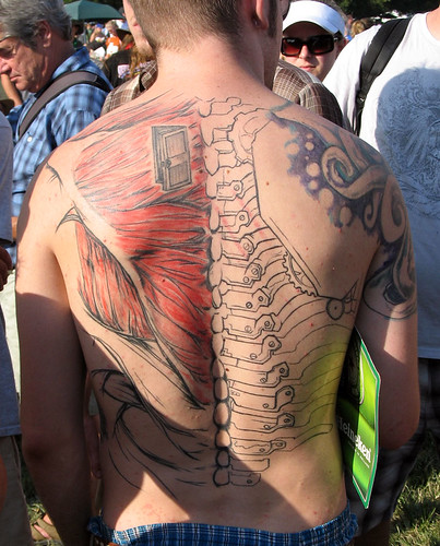 Awesome Tattoo This guy had the best tattoo I spotted at ACL 2007 music 