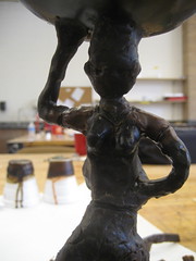 wax figure; african woman