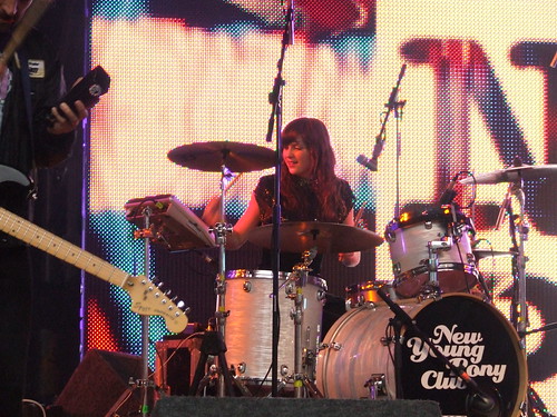 Bass, Sarah Jones - Drums.
