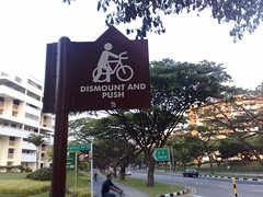 Tampines Pavement cycling trial