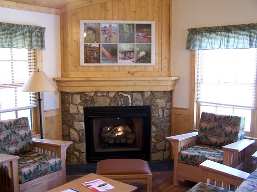 Cabin Fireplace at Bear Creek Lake State Park