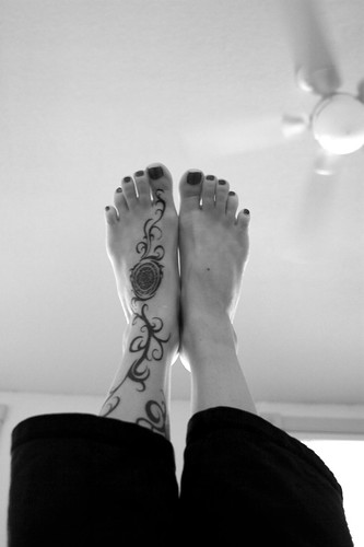 yoga tattoo. Yoga Feet by Zinkr