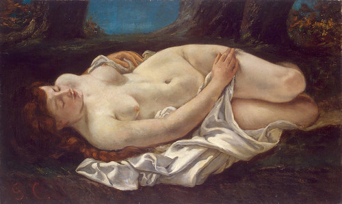 Gustave Courbet: Reclining woman (1865-66) by petrus.agricola