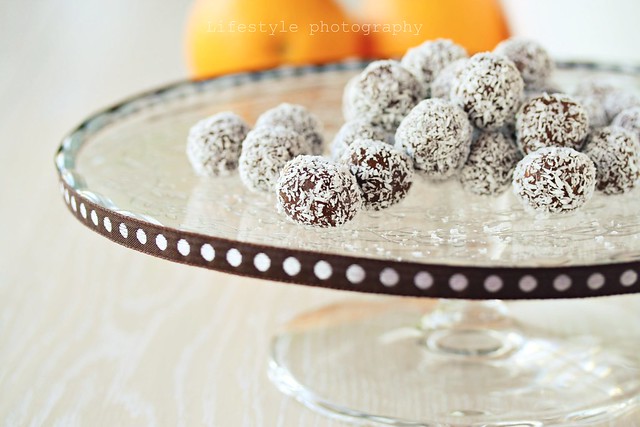 Chocolate-coconut truffles