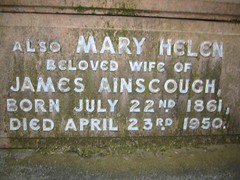 Mary Helen b. 22nd July 1861 – d.23rd April 1950