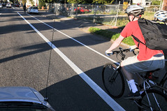 Bike lane in action
