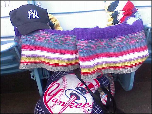 Oddball Blanket #3 had a Seat at a Yankee's Game!