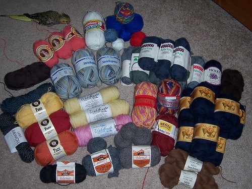 Sock yarn stash
