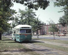 30s streetcar on Pennsylvania Ave. SE, 1960