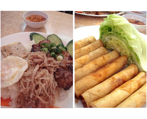Vietnamese 4 colour rice & spring roll @ Market Square