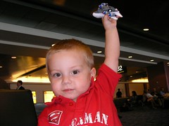 Nathan in the Vegas airport