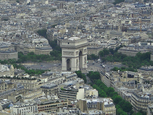 monumental axis road. road axis of Paris,
