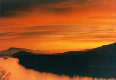 Sunset over Tennessee River