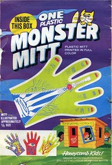 Monster Mitt cereal box back