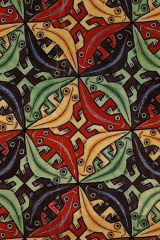 escher wallpaper. Escher#39;s Geckos 320
