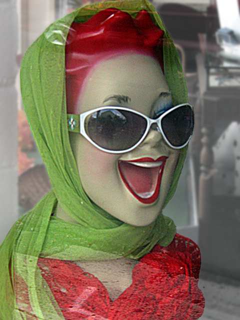 The red-headed mannequin - near Waikiki beach (c) David Ocker
