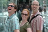 Mark &; Rachel &; Eric at the Apple Store (with me waving in the reflection)