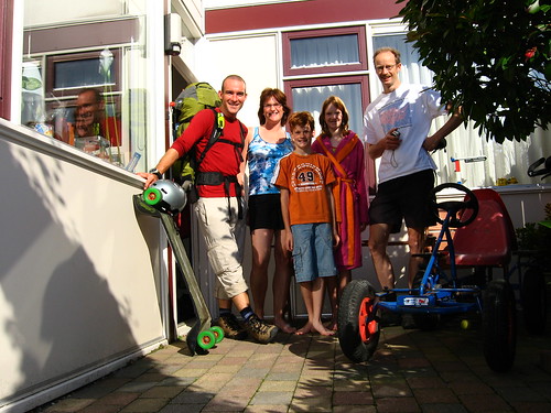 With Bram and his family in Bergschenhoek, The Netherlands