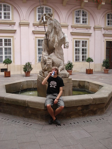 Bratislava Altstadt und ich mit Bier