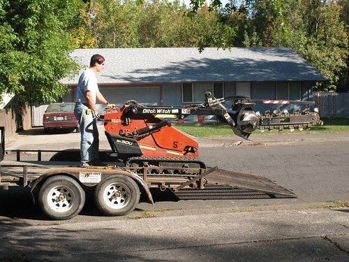 Ditch witch arrives