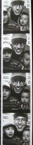 the kids with Dad, Hogle Zoo, 1997