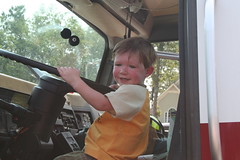 driving the fire truck