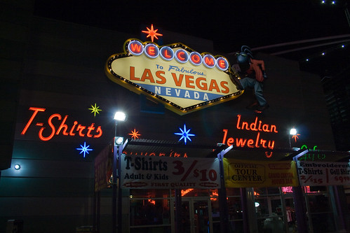 Pleasures at Las Vegas - the city full of colors lit by lights at night