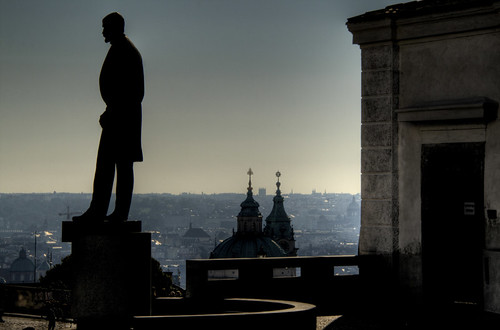 Masaryk statue. Prague. Estatua de Masaryk. Praga