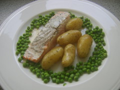 Pan Fried Salmon with New Potatoes
