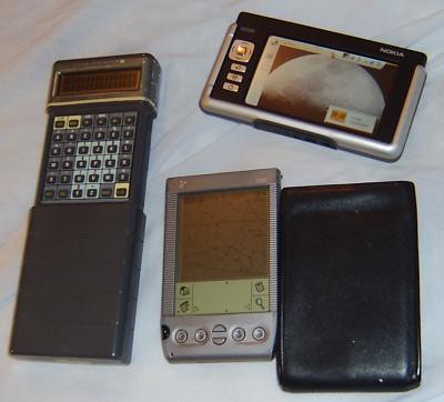 Psion Organiser II, Nokia 770, Handspring Visor Platinum