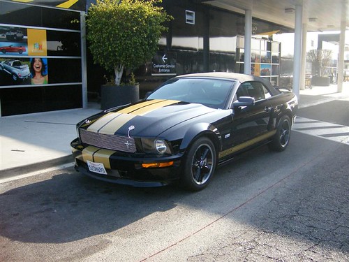 Shelby GTH Ford Mustang Convertible outside Hertz LAX