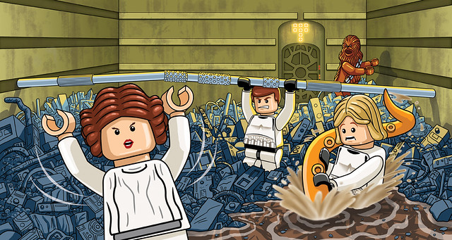 free printable lego star wars decals. Lego:Star Wars Trash Compactor Scene.