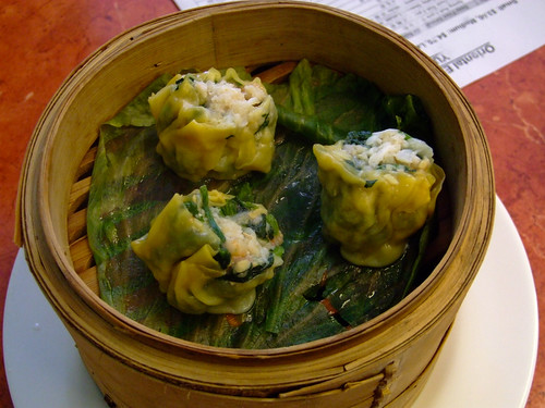 Oriental Expression - yum cha - crab and spinach dim sim