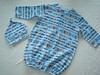 Cityscape Bunting & Knotted Hat Set - 0-3 m