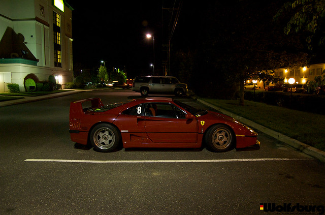 Ferrari F40 after a day at the track