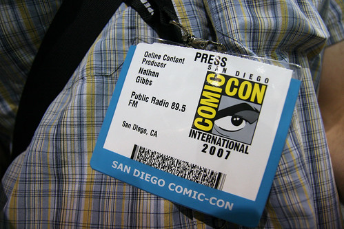 Comic-Con Press Badge