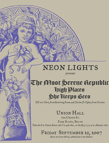 Neon Lights presents @ Union Hall on Friday, September 21, 2007