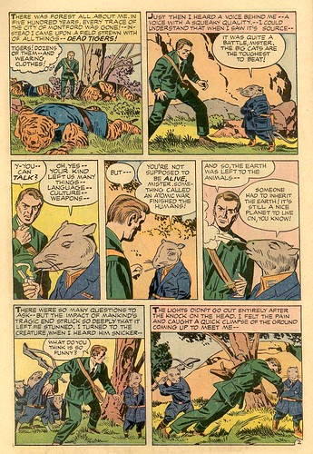 Alarming Tales Harvey Comics comic book scans drawings by Jack Kirby talking cartoon rats and tiger