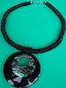 12B; necklace paua inlaid resin