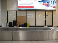 view of lost luggage
