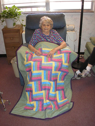 Grandma and her Quilt [front]