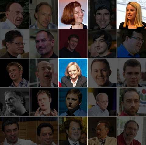 25 most influential (wo)men on the web.