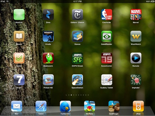 iPad home screen 2