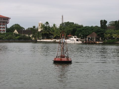 taj malabar, with yacht and landing jetty kochi kerala